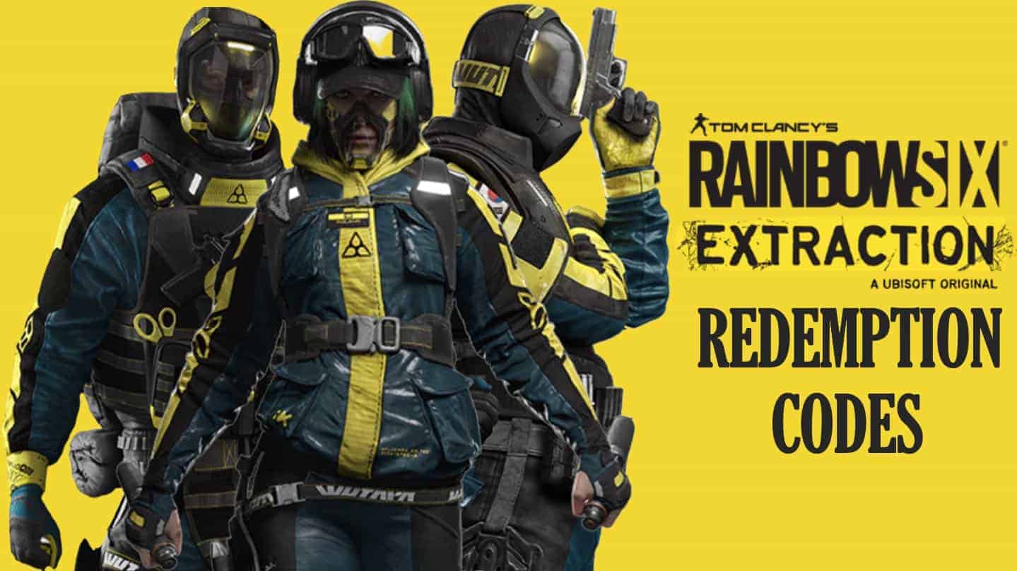 Rainbow six Extraction codes